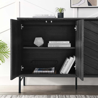 Modway Furniture 59" Harper Chevron Sideboard - EEI-6336-BLK