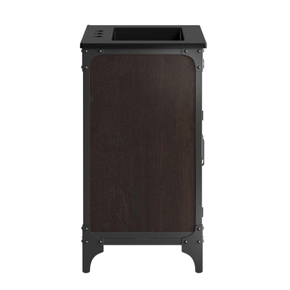 Modway furniture Steamforge Bathroom Vanity Basin Included - EEI-6413-WHI-BLK