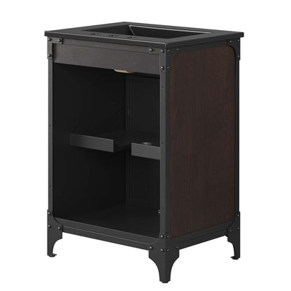 Modway furniture Steamforge Bathroom Vanity Basin Included - EEI-6413-WHI-BLK