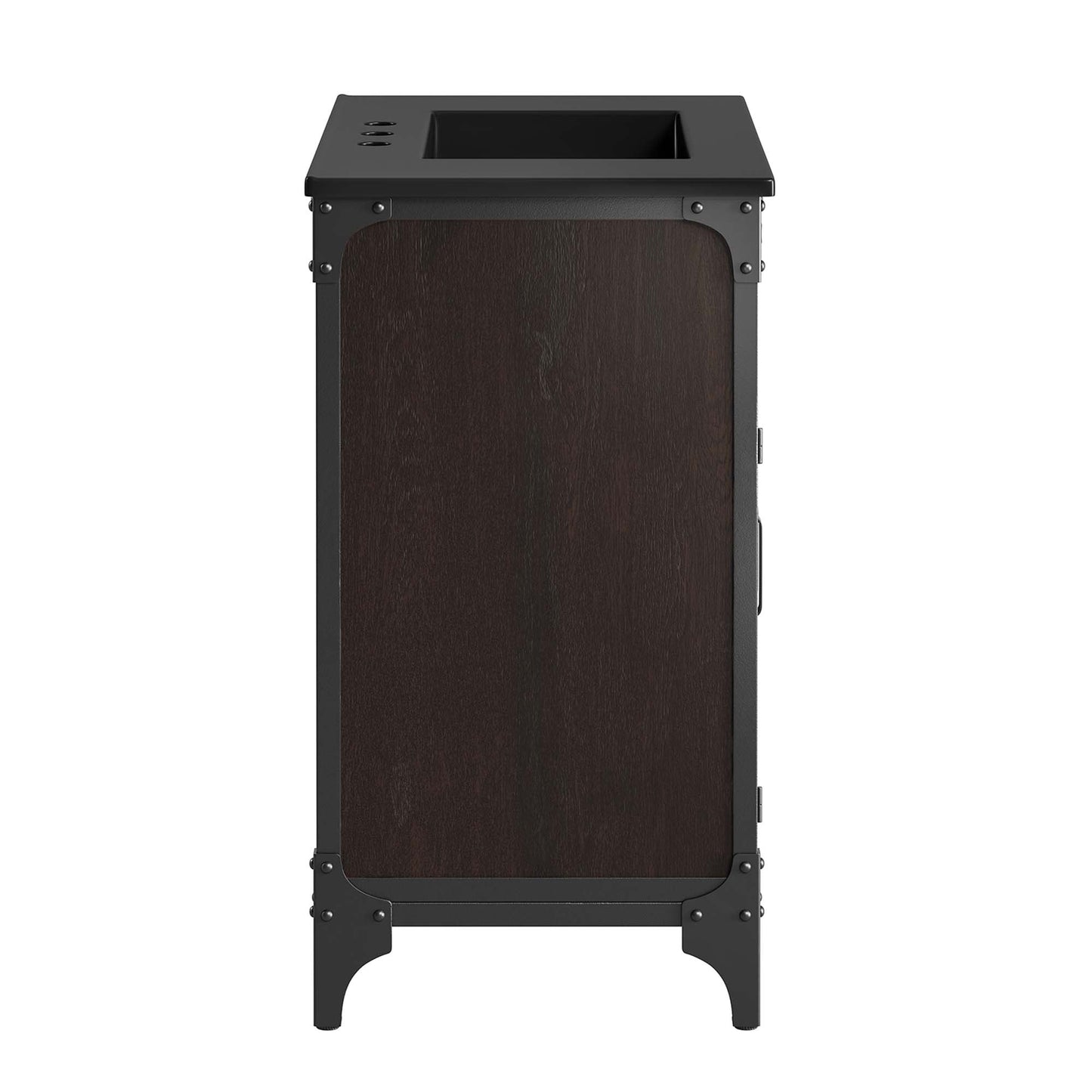Modway furniture Steamforge Bathroom Vanity Basin Included - EEI-6413-WHI-BLK