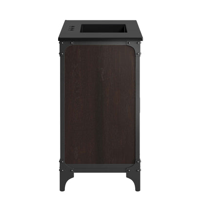 Modway furniture Steamforge Bathroom Vanity Basin Included - EEI-6413-WHI-BLK