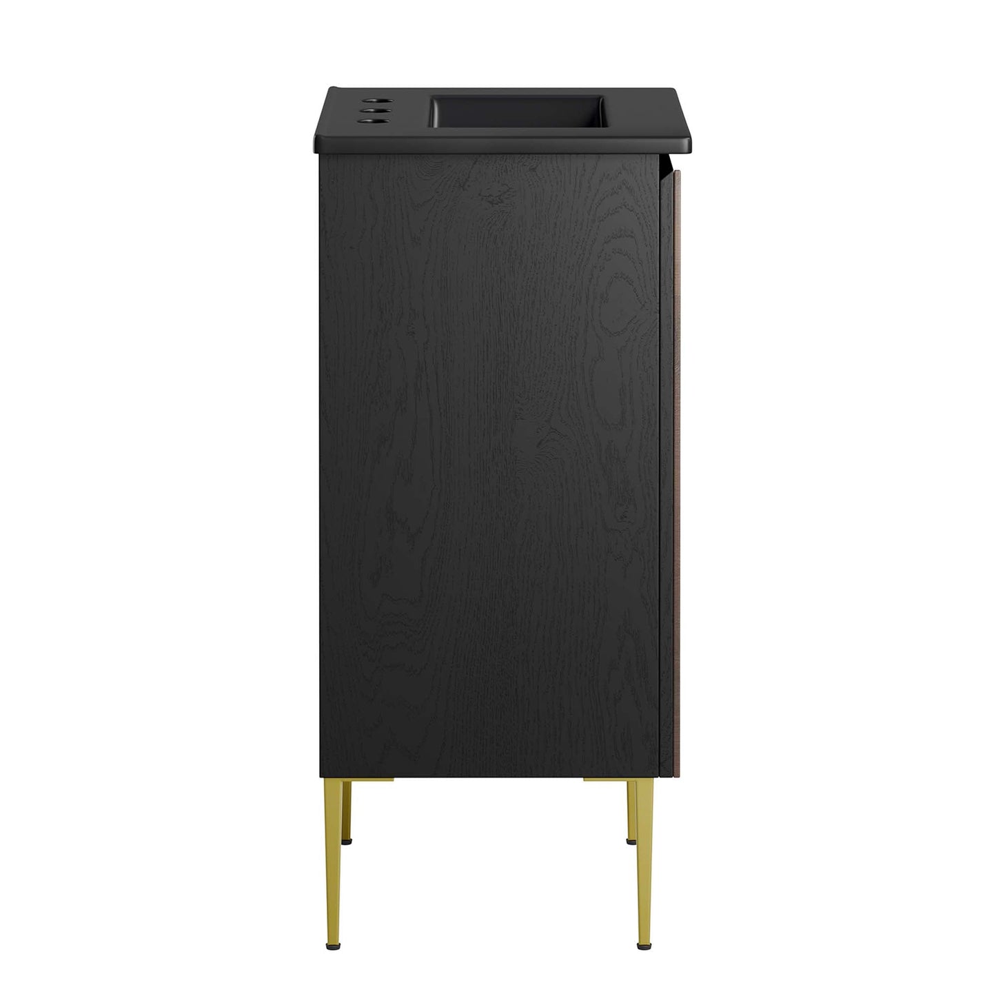 Modway furniture Alchemist Bathroom Vanity Basin Included - EEI-6458-WHI-BLK
