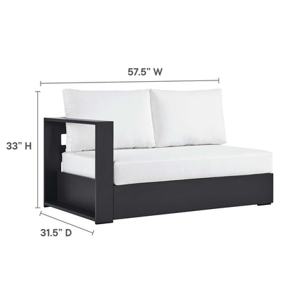 Modway Furniture Tahoe 3-Piece Outdoor Patio Powder-Coated Aluminum Sectional Sofa Set by Modway - EEI-6668-GRY-CHA