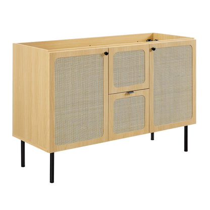 Modway furniture Chaucer 48" Bathroom Vanity with White Basin Included - EEI-6699-BLK-WHI