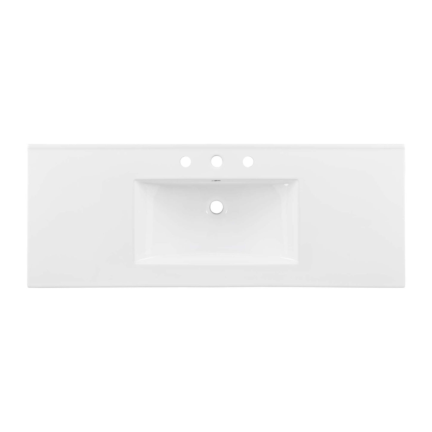 Modway furniture Chaucer 48" Bathroom Vanity with White Basin Included - EEI-6699-BLK-WHI