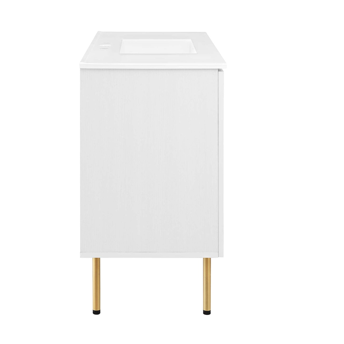 Modway furniture Chaucer 48" Bathroom Vanity with White Basin Included - EEI-6699-BLK-WHI
