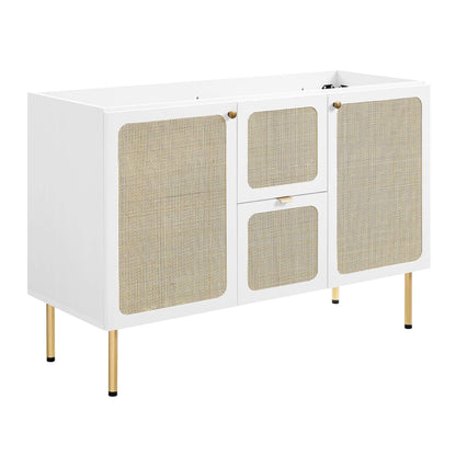 Modway furniture Chaucer 48" Bathroom Vanity with White Basin Included - EEI-6699-BLK-WHI