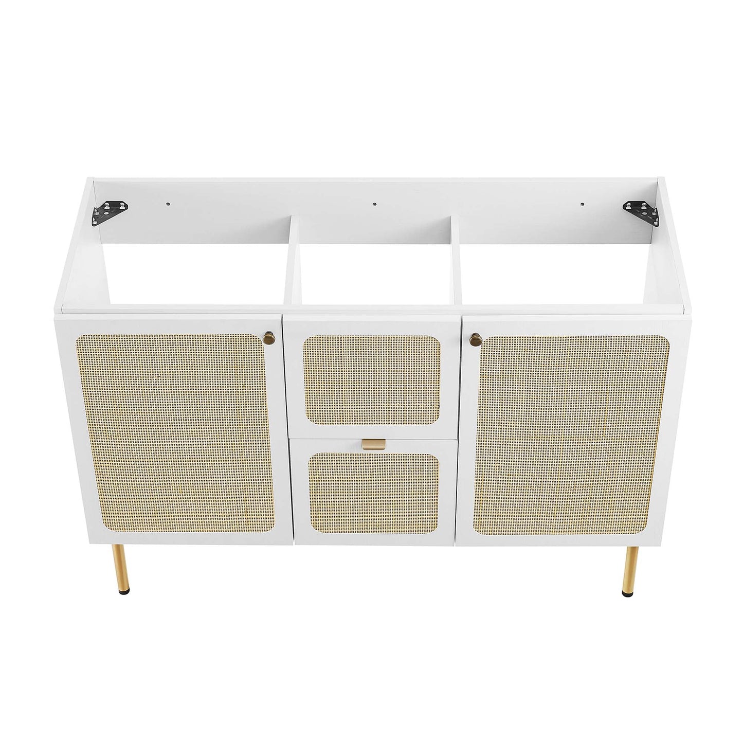Modway furniture Chaucer 48" Bathroom Vanity with White Basin Included - EEI-6699-BLK-WHI