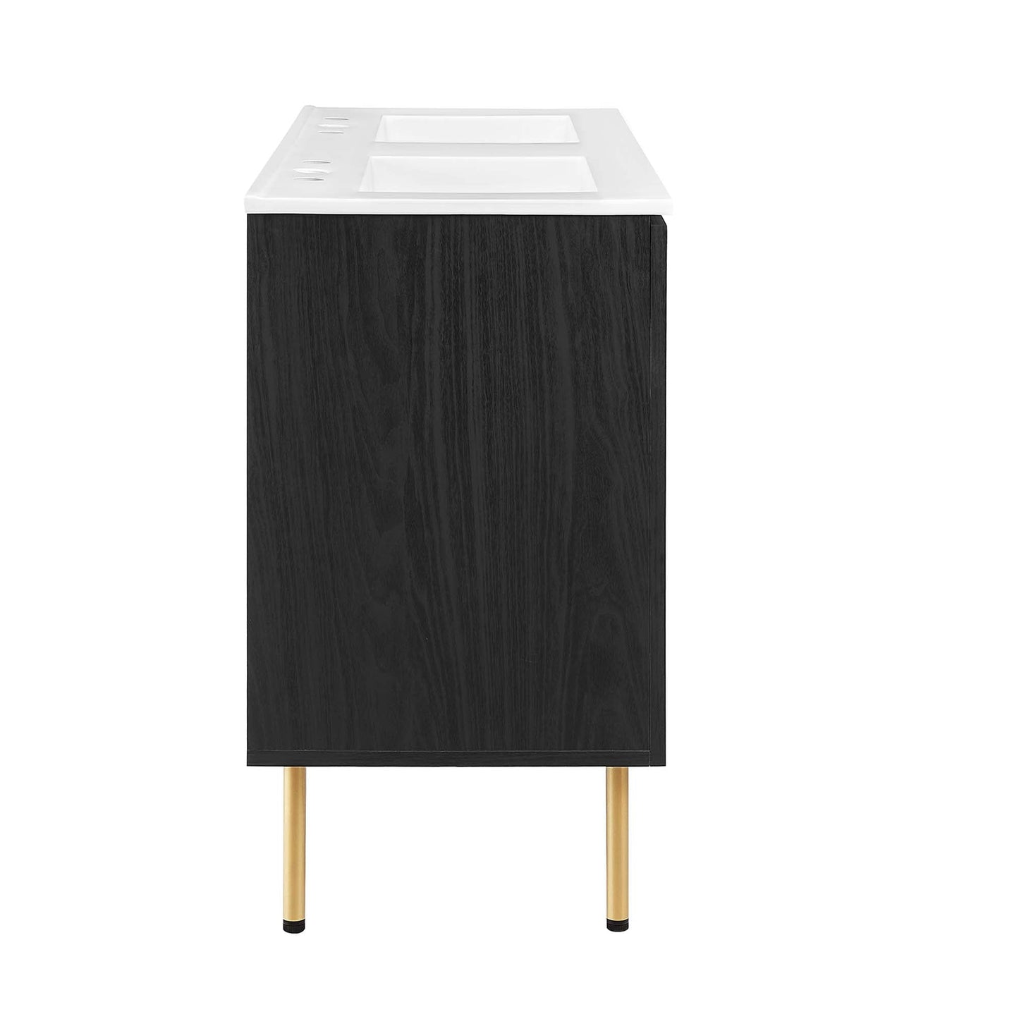 Modway furniture Chaucer 48" Bathroom Vanity with White Basin Included - EEI-6699-BLK-WHI