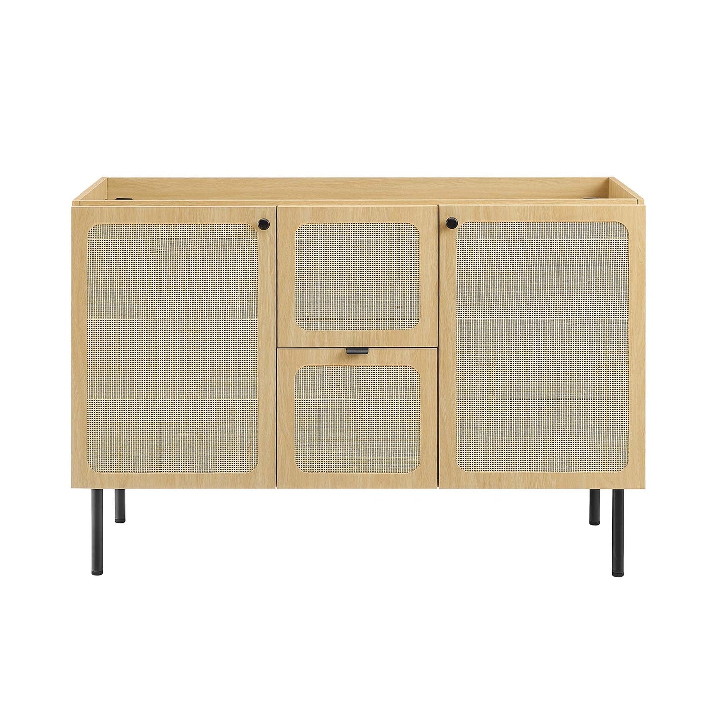 Modway furniture Chaucer 48" Bathroom Vanity with White Basin Included - EEI-6699-BLK-WHI