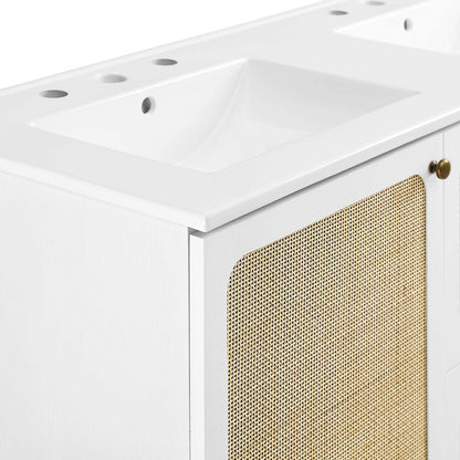 Modway furniture Chaucer 48" Bathroom Vanity with White Basin Included - EEI-6699-BLK-WHI