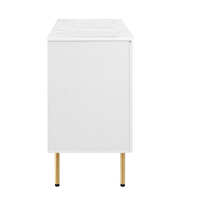 Modway furniture Chaucer 48" Bathroom Vanity with White Basin Included - EEI-6699-BLK-WHI