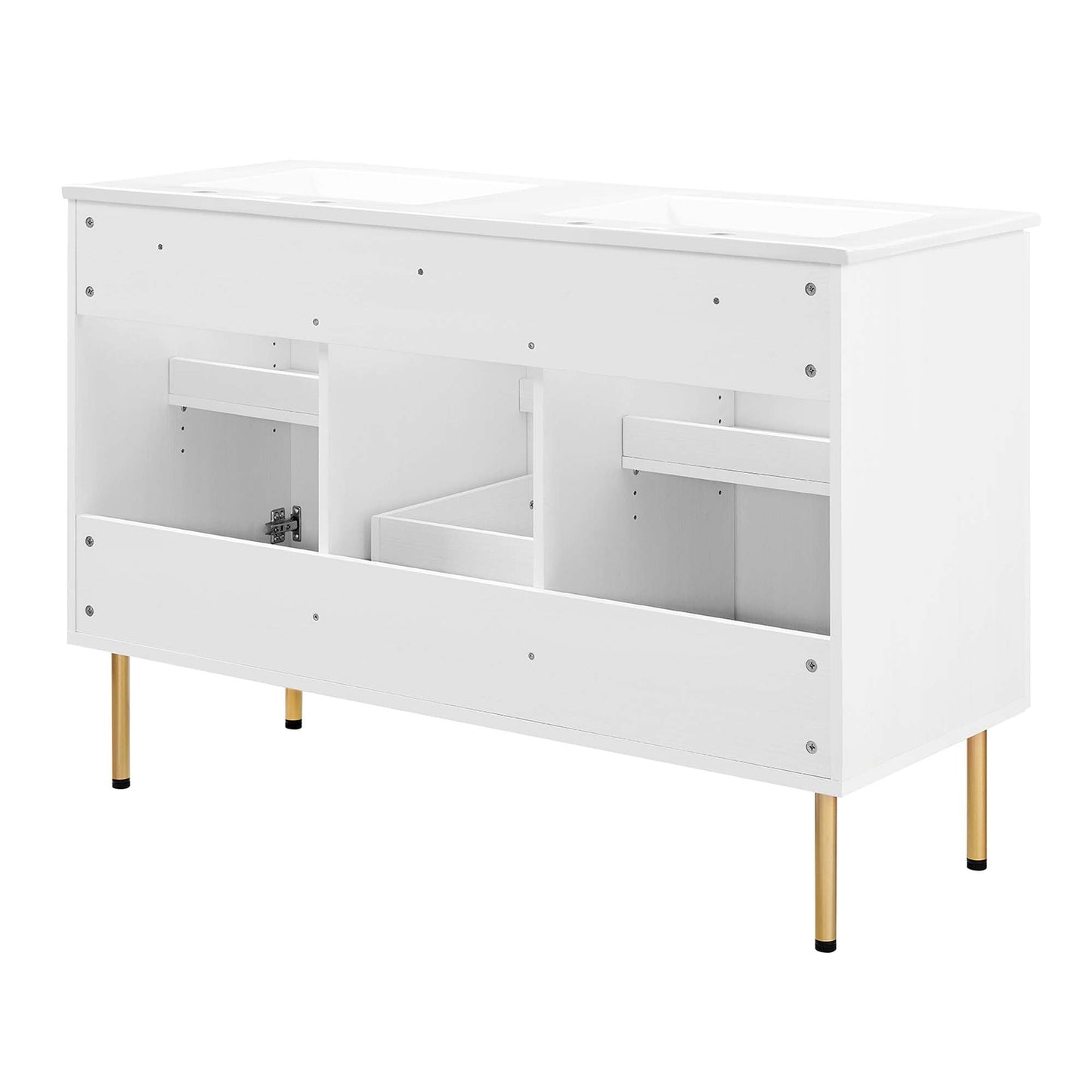 Modway furniture Chaucer 48" Bathroom Vanity with White Basin Included - EEI-6699-BLK-WHI