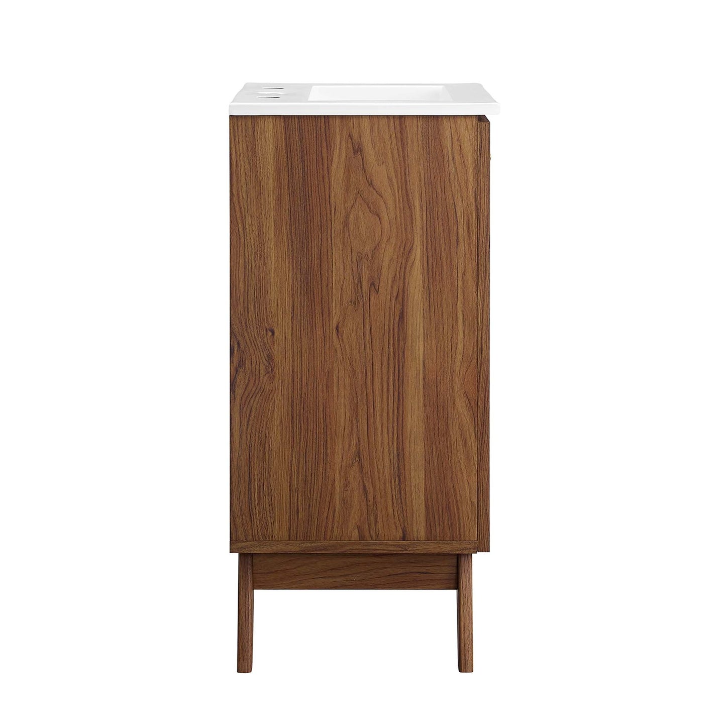 Modway furniture Soma Bathroom Vanity with White Basin Included - EEI-6711-OAK-WHI