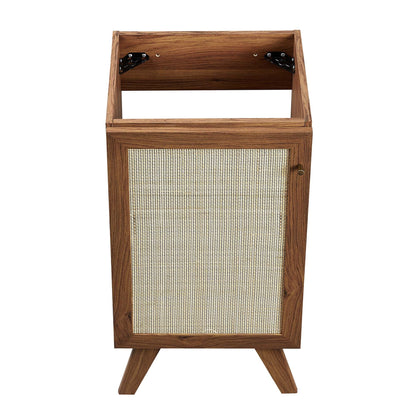 Modway furniture Soma Bathroom Vanity with White Basin Included - EEI-6711-OAK-WHI