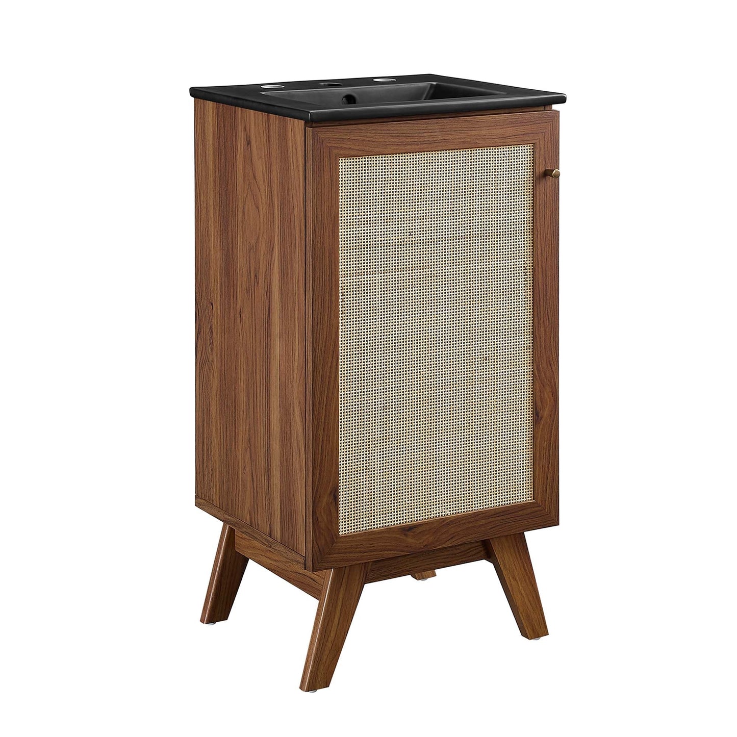 Modway furniture Soma Bathroom Vanity with Black Basin Included - EEI-6712-OAK-BLK