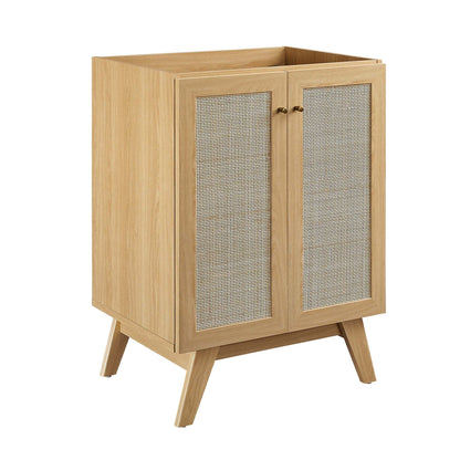 Modway furniture Soma Bathroom Vanity with White Basin Included - EEI-6711-OAK-WHI