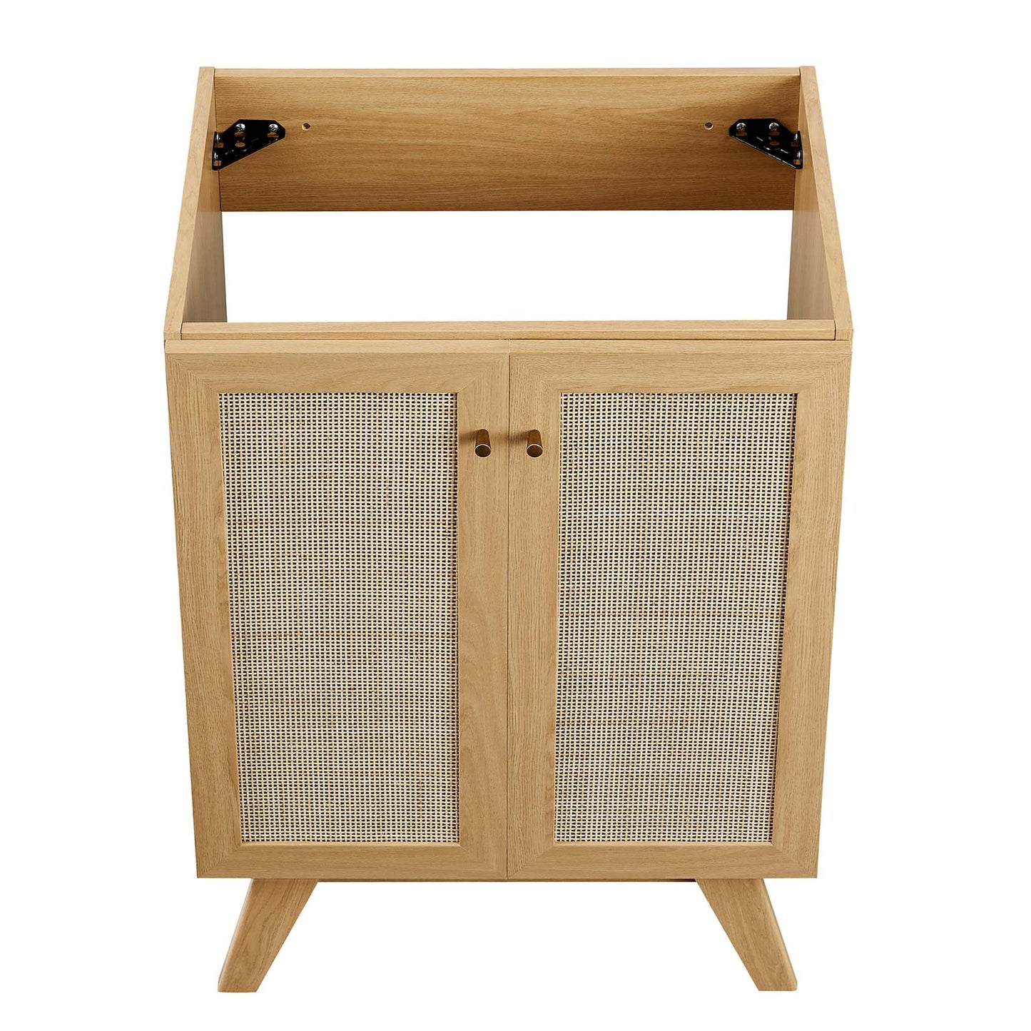 Modway furniture Soma Bathroom Vanity with White Basin Included - EEI-6711-OAK-WHI