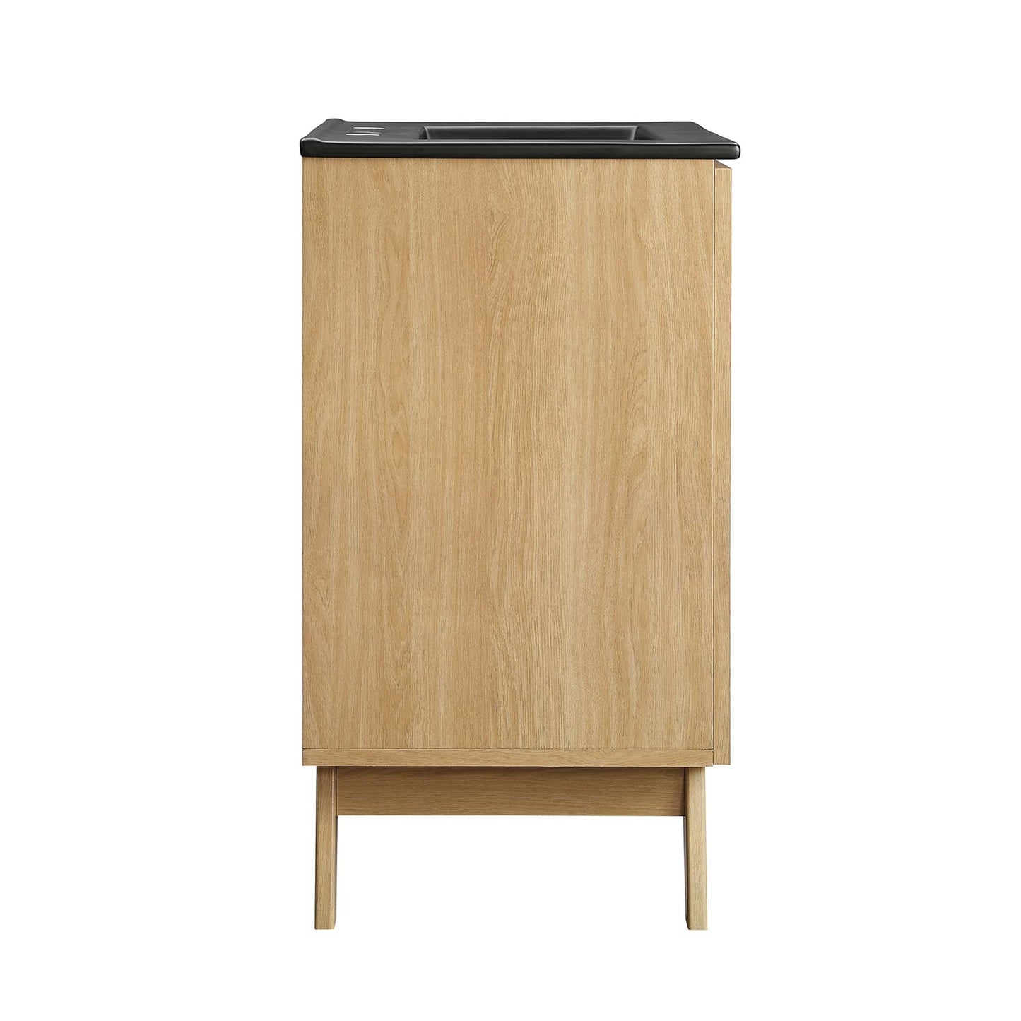 Modway furniture Soma Bathroom Vanity with Black Basin Included - EEI-6712-OAK-BLK