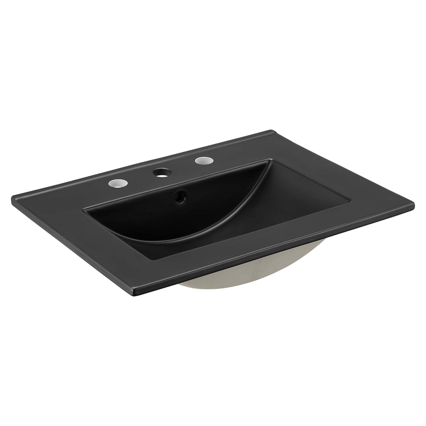 Modway furniture Soma Bathroom Vanity with Black Basin Included - EEI-6712-OAK-BLK