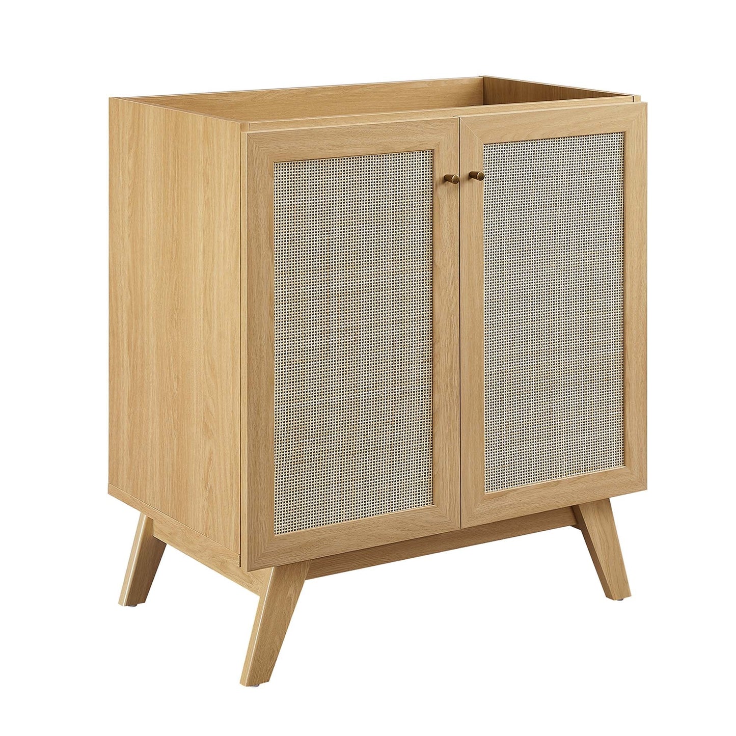 Modway furniture Soma Bathroom Vanity with White Basin Included - EEI-6711-OAK-WHI