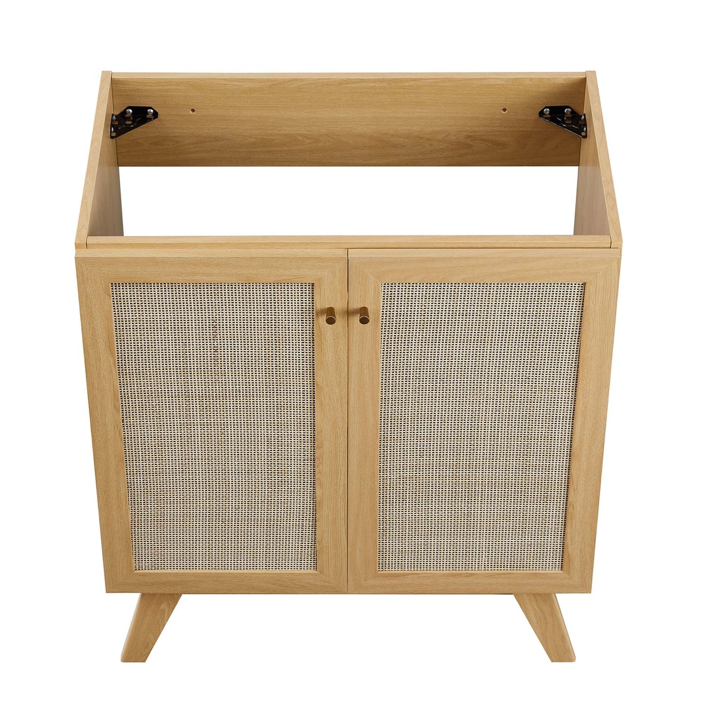Modway furniture Soma Bathroom Vanity with White Basin Included - EEI-6711-OAK-WHI
