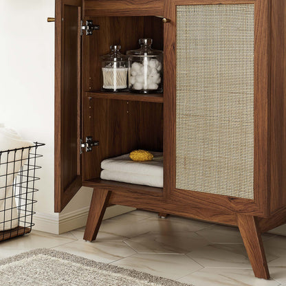 Modway furniture Soma Bathroom Vanity with White Basin Included - EEI-6711-OAK-WHI