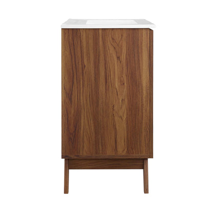 Modway furniture Soma Bathroom Vanity with White Basin Included - EEI-6711-OAK-WHI