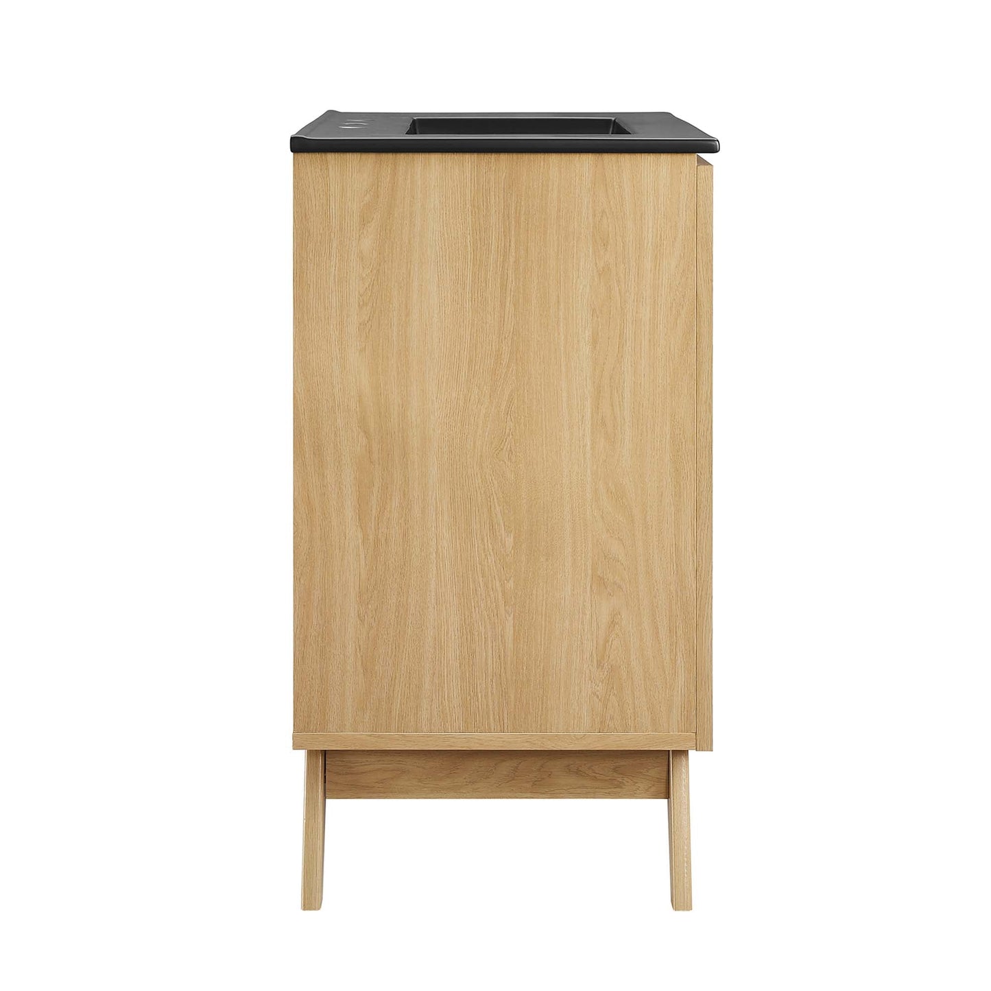 Modway furniture Soma Bathroom Vanity with Black Basin Included - EEI-6712-OAK-BLK