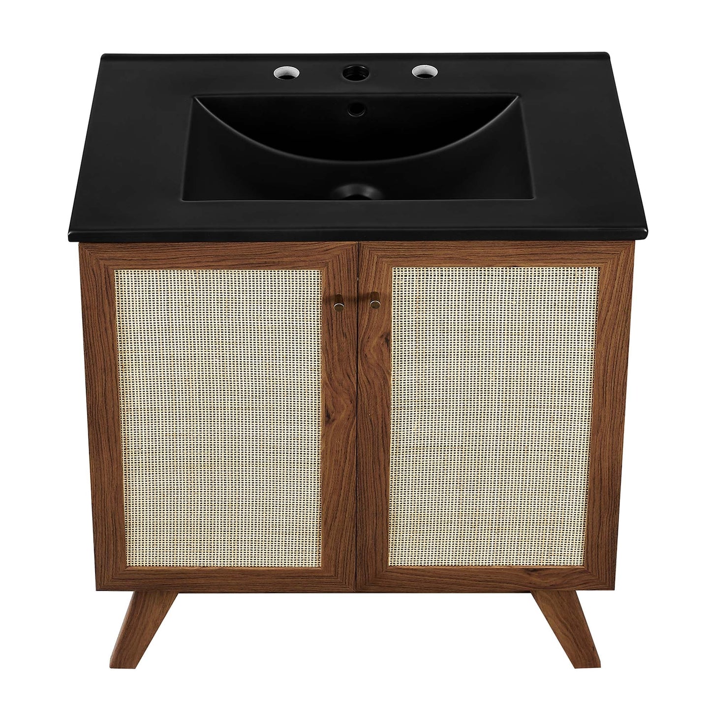 Modway furniture Soma Bathroom Vanity with Black Basin Included - EEI-6712-OAK-BLK