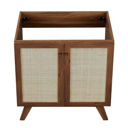 Modway furniture Soma Bathroom Vanity with Black Basin Included - EEI-6712-OAK-BLK