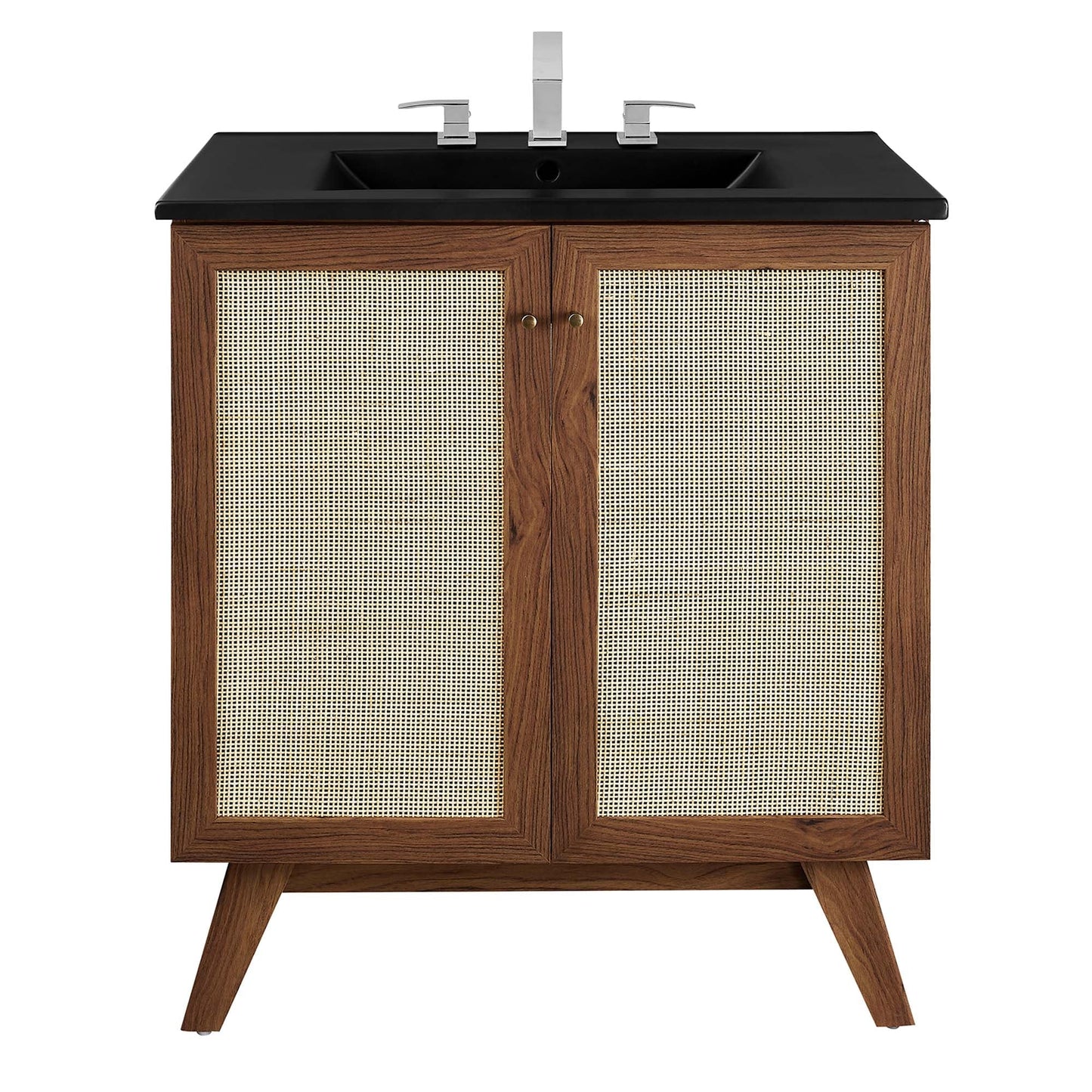 Modway furniture Soma Bathroom Vanity with Black Basin Included - EEI-6712-OAK-BLK