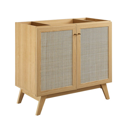 Modway furniture Soma Bathroom Vanity with White Basin Included - EEI-6711-OAK-WHI