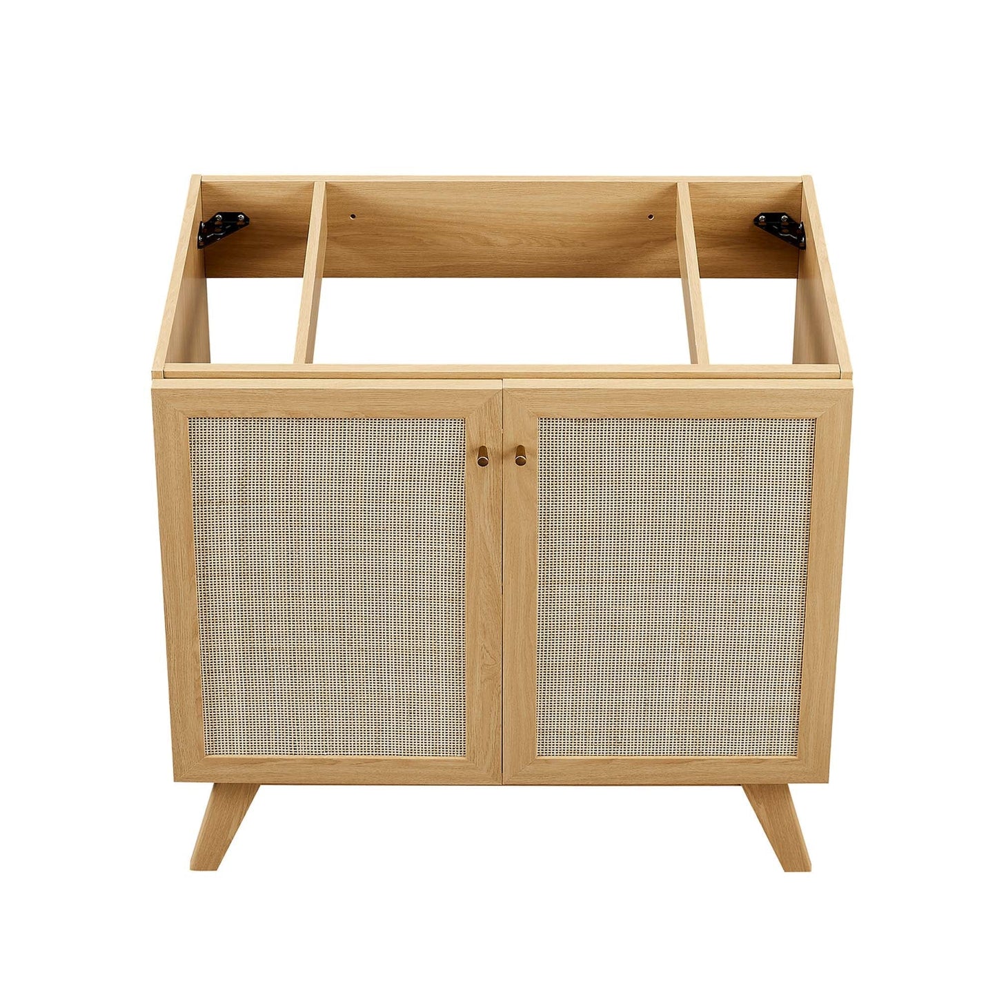 Modway furniture Soma Bathroom Vanity with White Basin Included - EEI-6711-OAK-WHI