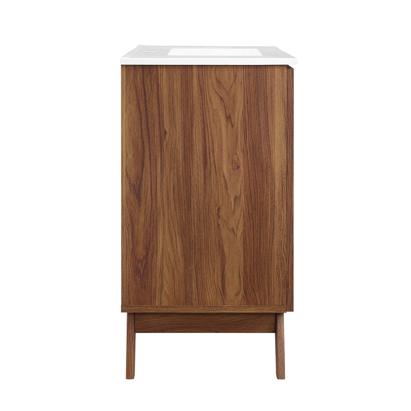 Modway furniture Soma Bathroom Vanity with White Basin Included - EEI-6711-OAK-WHI