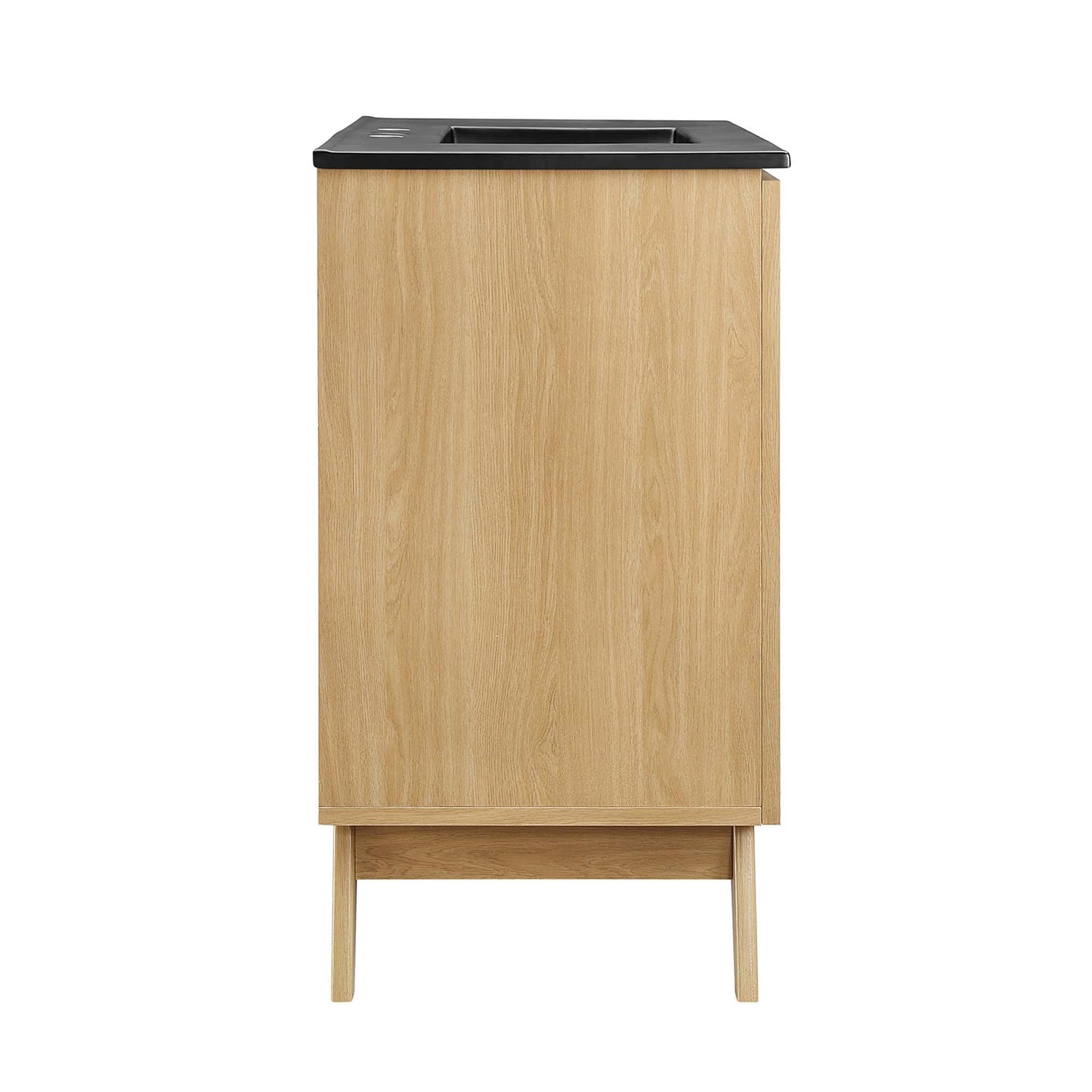 Modway furniture Soma Bathroom Vanity with Black Basin Included - EEI-6712-OAK-BLK