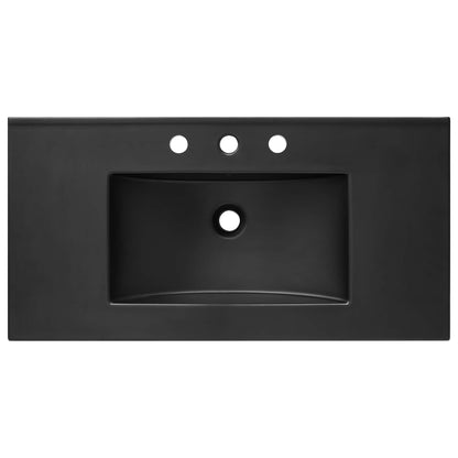 Modway furniture Soma Bathroom Vanity with Black Basin Included - EEI-6712-OAK-BLK