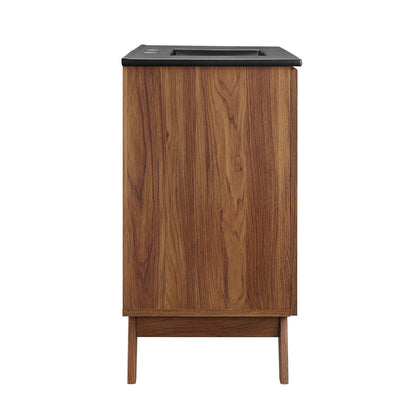Modway furniture Soma Bathroom Vanity with Black Basin Included - EEI-6712-OAK-BLK