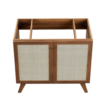 Modway furniture Soma Bathroom Vanity with Black Basin Included - EEI-6712-OAK-BLK