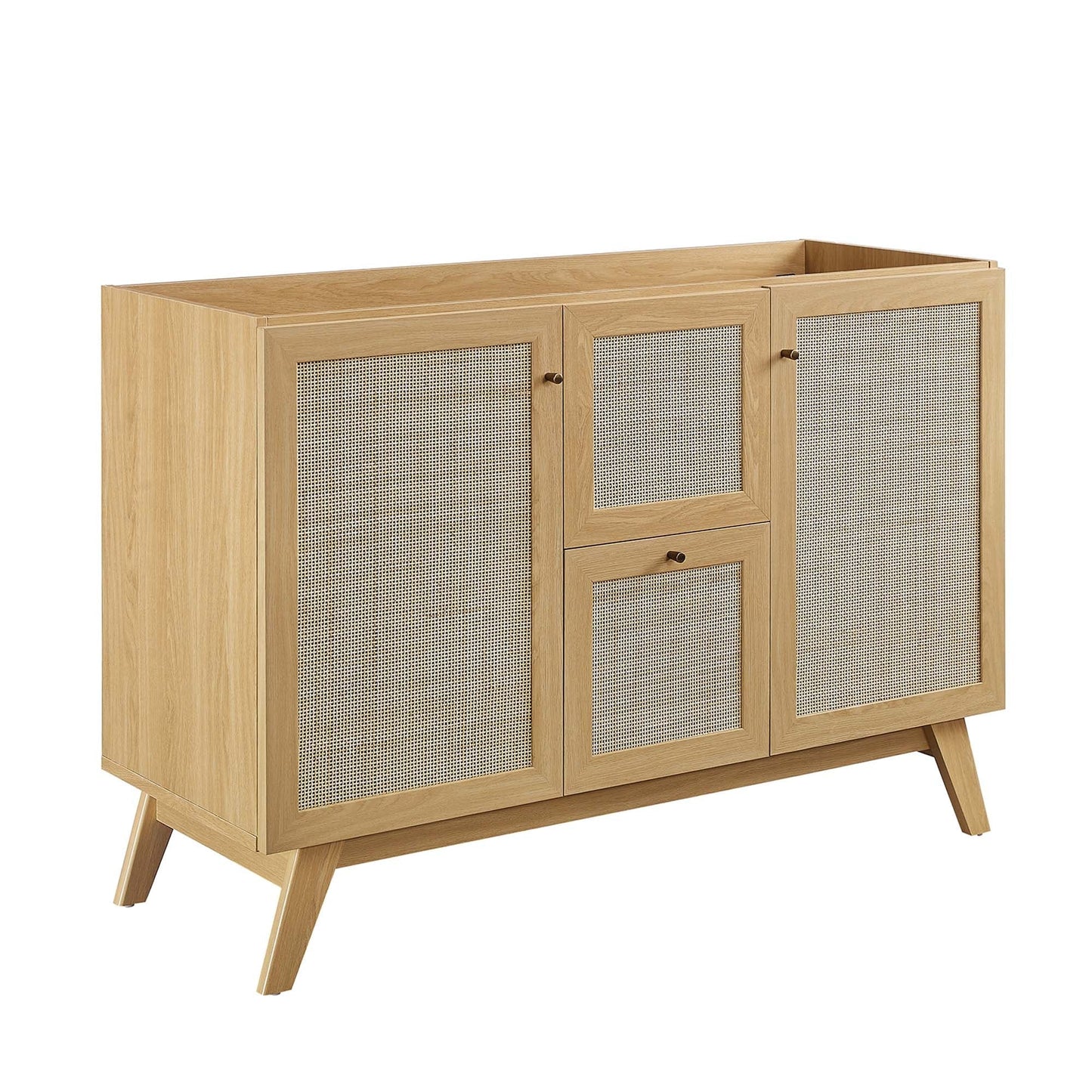 Modway furniture Soma Bathroom Vanity with White Basin Included - EEI-6711-OAK-WHI
