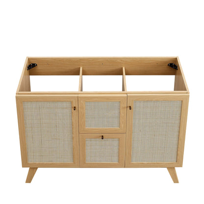 Modway furniture Soma Bathroom Vanity with White Basin Included - EEI-6711-OAK-WHI