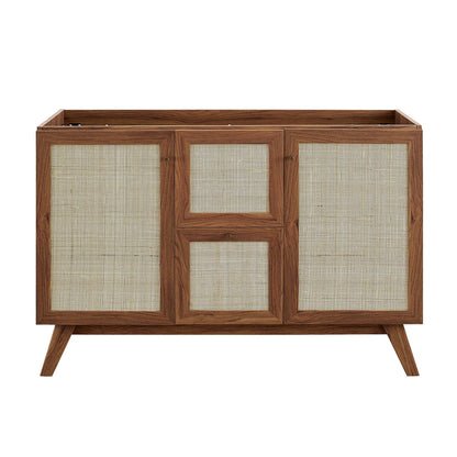Modway furniture Soma Bathroom Vanity with White Basin Included - EEI-6711-OAK-WHI