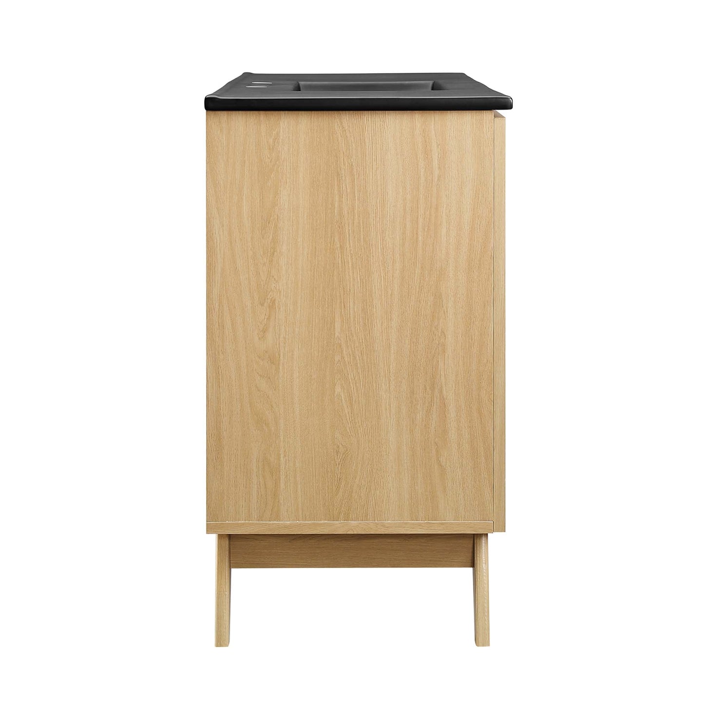 Modway furniture Soma Bathroom Vanity with Black Basin Included - EEI-6712-OAK-BLK