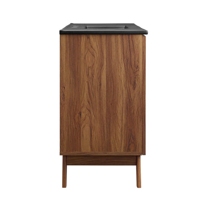 Modway furniture Soma Bathroom Vanity with Black Basin Included - EEI-6712-OAK-BLK