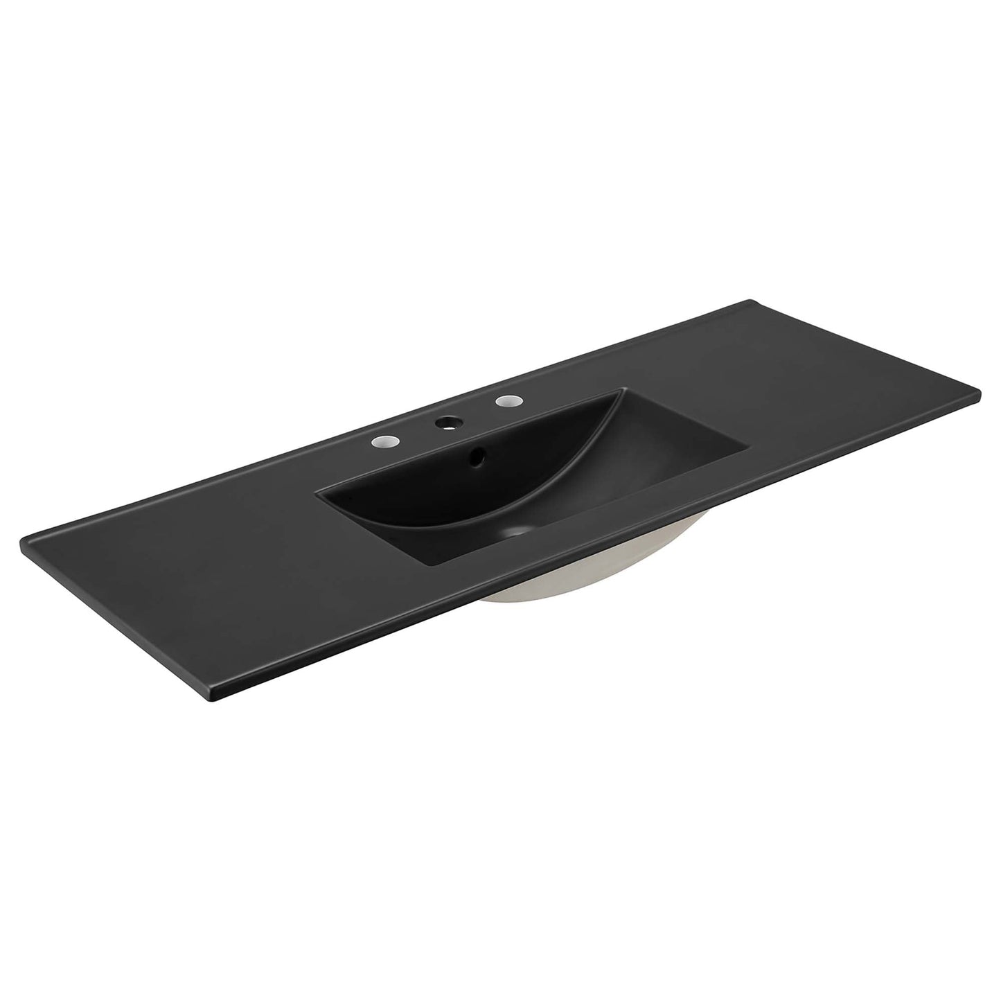 Modway furniture Soma Bathroom Vanity with Black Basin Included - EEI-6712-OAK-BLK