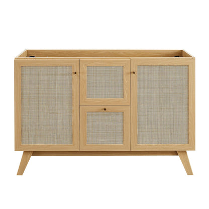 Modway furniture Soma Bathroom Vanity with White Basin Included - EEI-6711-OAK-WHI