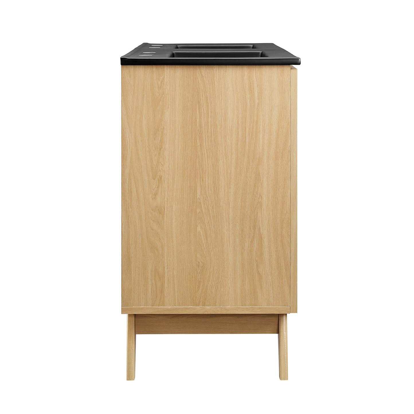 Modway furniture Soma Bathroom Vanity with Black Basin Included - EEI-6712-OAK-BLK