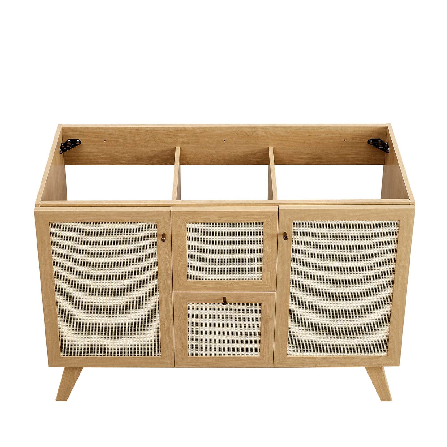 Modway furniture Soma Bathroom Vanity with Black Basin Included - EEI-6712-OAK-BLK