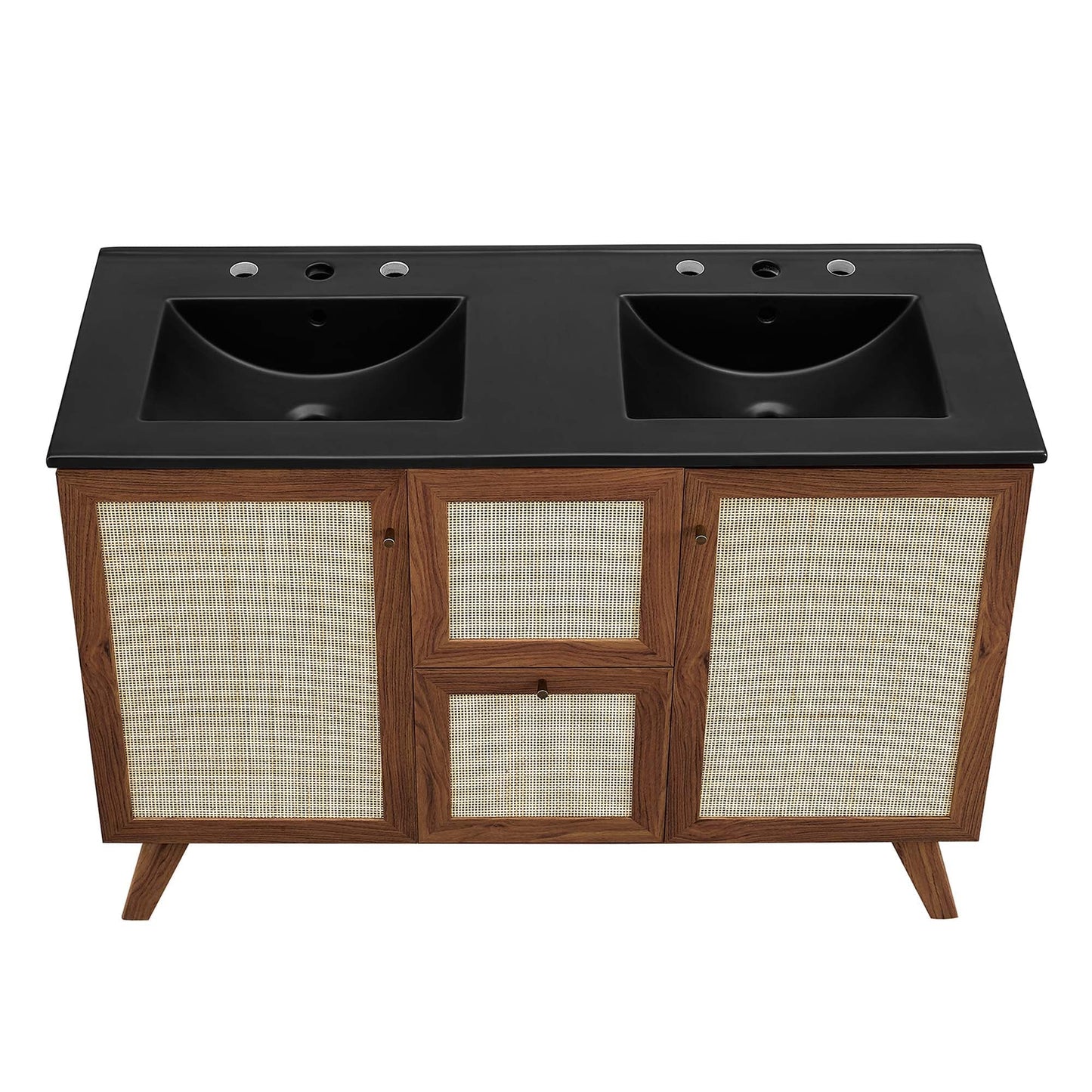 Modway furniture Soma Bathroom Vanity with Black Basin Included - EEI-6712-OAK-BLK