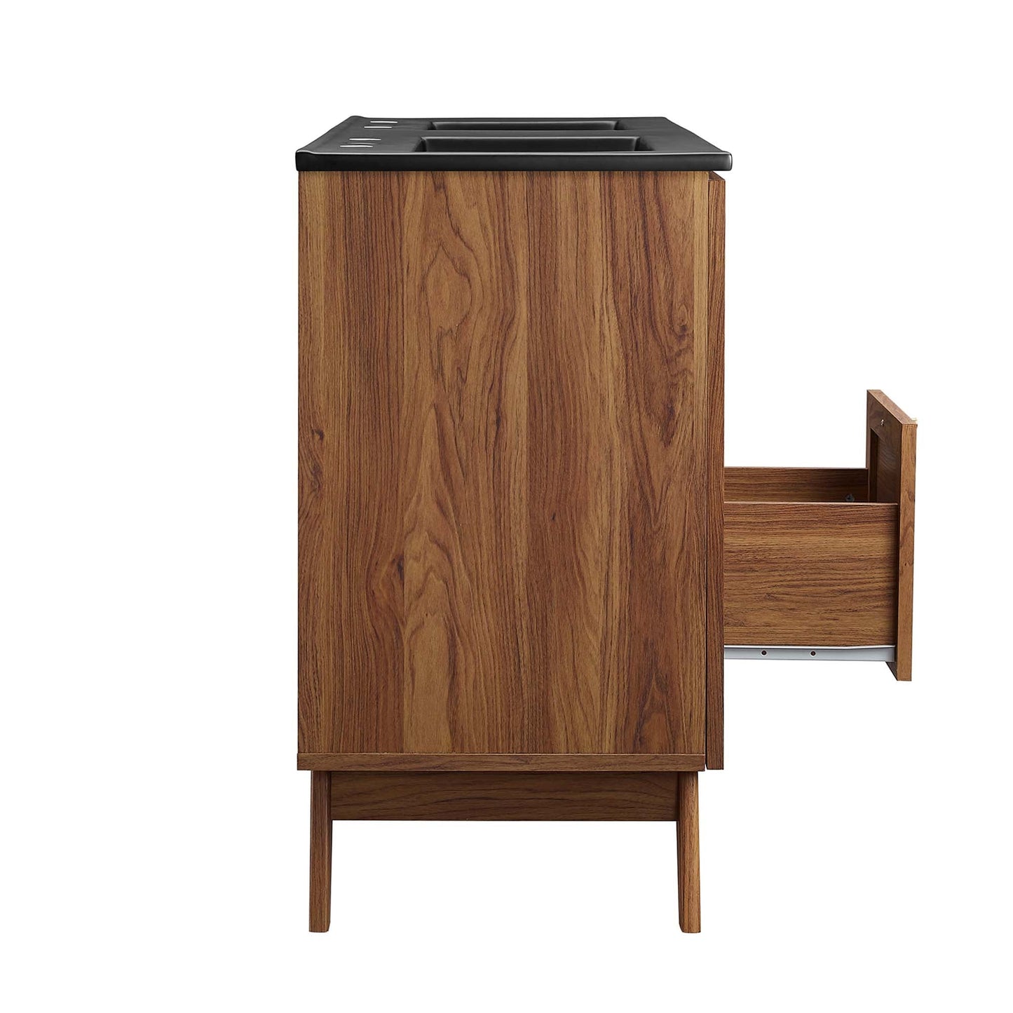 Modway furniture Soma Bathroom Vanity with Black Basin Included - EEI-6712-OAK-BLK